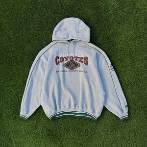 Vintage Phoenix Coyotes Hoodie Lee Sport Pullover Sweatshirt Gray NHL Size XL